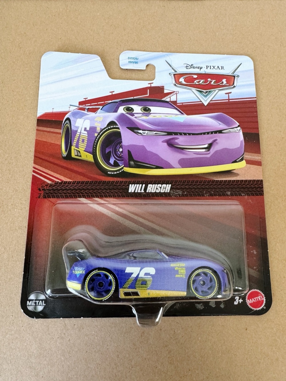 Will Rusch Purple Die-Cast Toy Car
